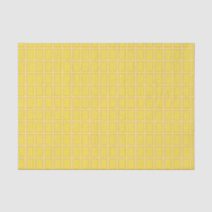 Papier Mousseline Motif géométrique blanc orange vif