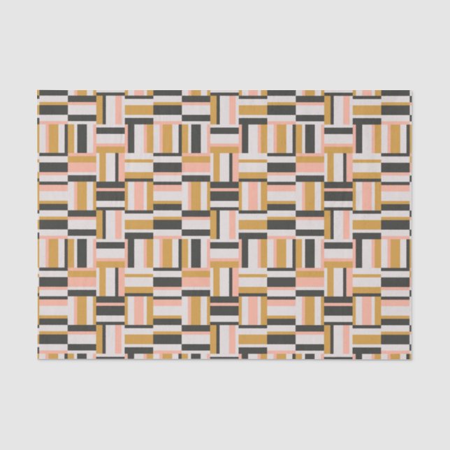 Papier Mousseline Motif géométrique de forme (Recto)
