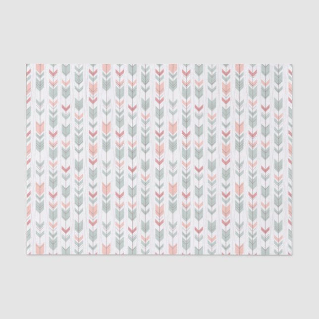 Papier Mousseline motif géométrique de style rétro (Recto)