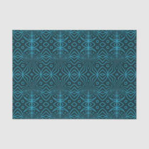 Papier Mousseline Motif géométrique décoratif bleu Denim moderne