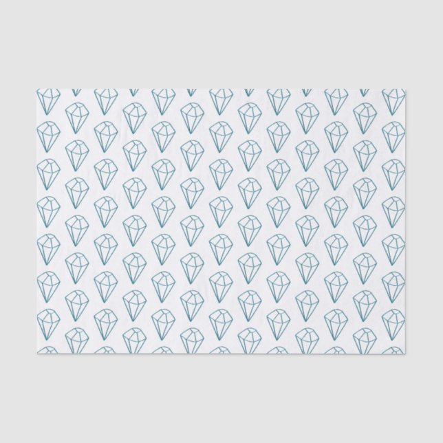 Papier Mousseline Motif géométrique des diamants (Recto)