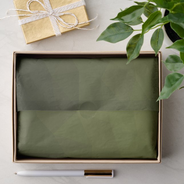 Papier Mousseline Motif géométrique du maillage vert de l'Armée (Cadeau)