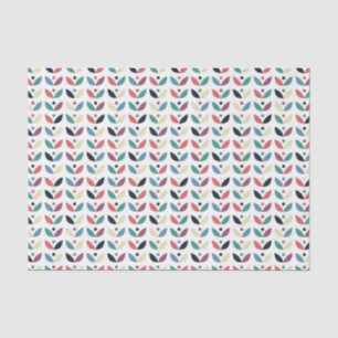 Papier Mousseline Motif géométrique floral d'art populaire
