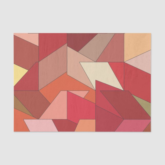 Papier Mousseline Motif géométrique moderne (Recto)