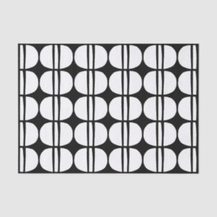 Papier Mousseline Motif géométrique moderne du milieu du siècle