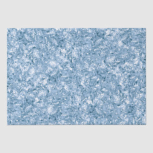 Papier Mousseline Motif Glamour Pailleté Bleu Bébé Élégant