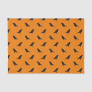 Papier Mousseline Motif Halloween Raven