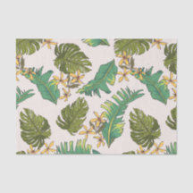 Motif illustré de feuille de jungle