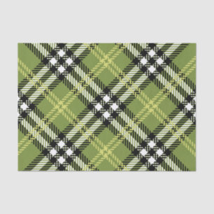 Papier Mousseline Motif irlandais vert de plaid