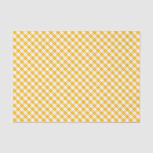 Papier Mousseline Motif jaune de contrôle de guingan (Recto)