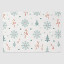 Motif Kawaii Snowflakes