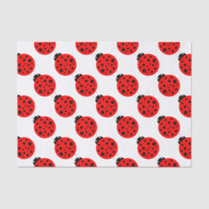 Papier Mousseline Motif Ladybug