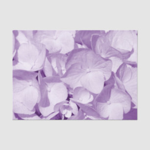 Papier Mousseline Motif Lavender Hydrangea