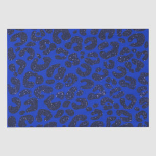 Papier Mousseline Motif léopard de la cime bleue