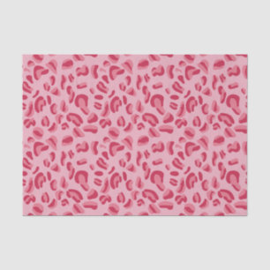 Papier Mousseline Motif léopard rose