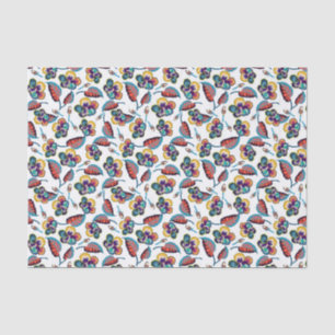 Papier Mousseline Motif lumineux de ketmie