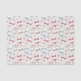 Papier Mousseline Motif mignon d'abrégé sur été