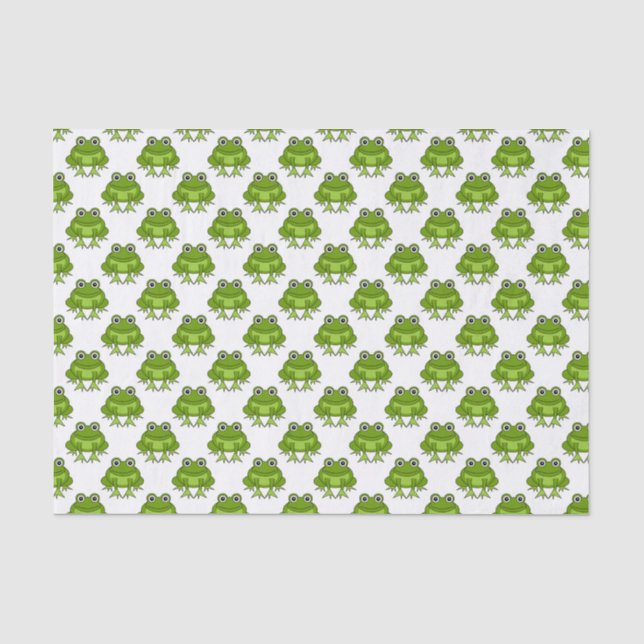 Papier Mousseline Motif mignon de grenouille (Recto)