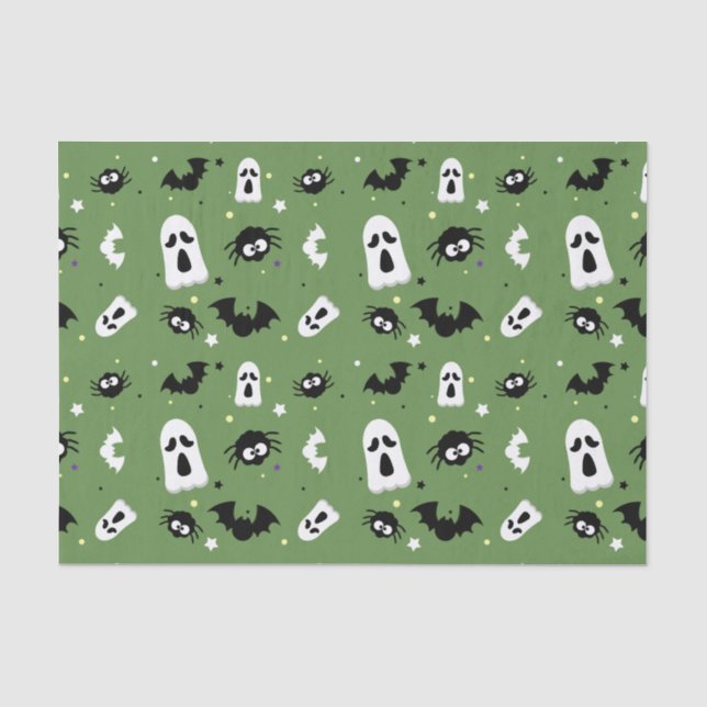 Papier Mousseline Motif mignon de Halloween (Recto)