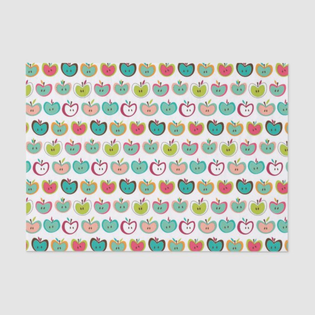 Papier Mousseline Motif mignon de pomme (Recto)