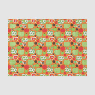 Papier Mousseline Motif mignon d'illustration de pomme