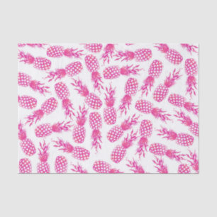 Papier Mousseline Motif mignon fuchsia girly moderne d'ananas