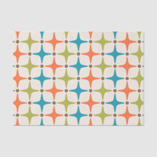 Papier Mousseline Motif moderne étoile du milieu du siècle