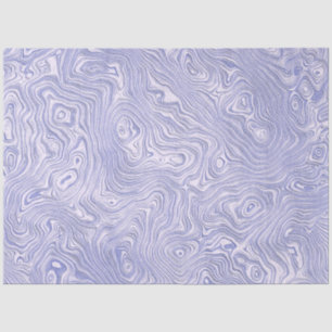 Papier Mousseline Motif Moire Bleu Soyeux