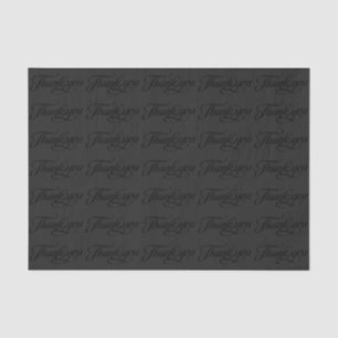 Papier Mousseline Motif Monochromatique Noir Et Gris Merci