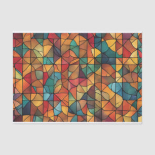 Papier Mousseline Motif mosaïque Abstrait