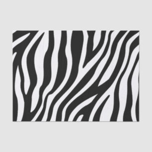 Papier Mousseline Motif noir et blanc de rayures d'impression de