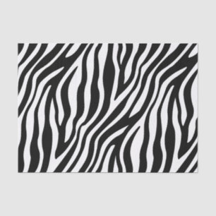 Papier Mousseline Motif noir et blanc de rayures d'impression de
