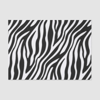 Papier Mousseline Motif noir et blanc de rayures d'impression de