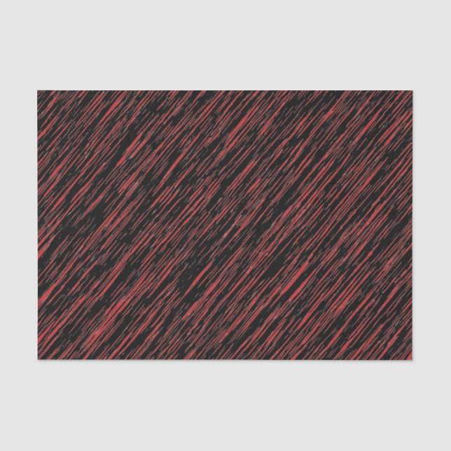 Papier Mousseline Motif noir et rouge Grunge (Recto)