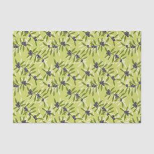 Papier Mousseline Motif olive