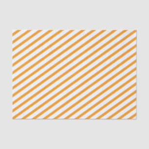 Papier Mousseline Motif orange de bande diagonale