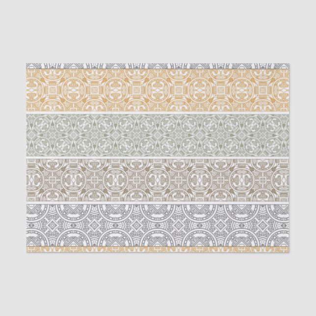 Papier Mousseline Motif ornemental (Recto)