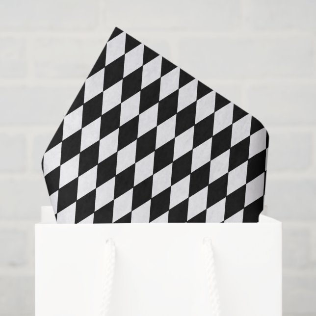 Papier Mousseline Motif papier-diamant (Sac cadeau)