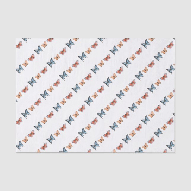 Papier Mousseline Motif papillon (Recto)