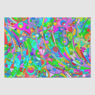 Papier Mousseline Motif Peint À La Main Et Numériquement Art 18