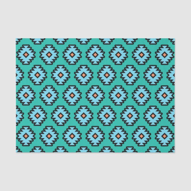 Papier Mousseline Motif Pop-Art du Sud-Ouest (Recto)