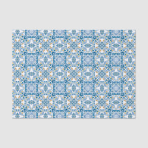 Papier Mousseline Motif portugais de tuile