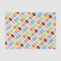 Motif Rainbow French Macarons