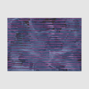 Papier Mousseline Motif rayé bleu et violet de la marine