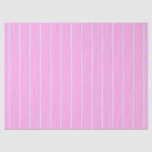 Papier Mousseline Motif rayé rose et blanc
