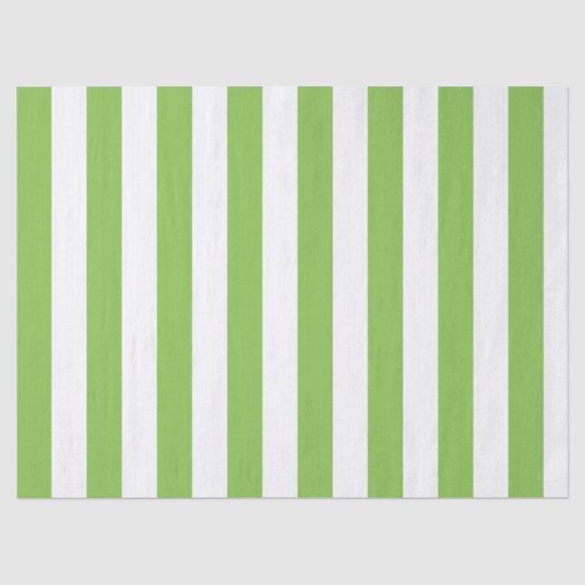 Papier Mousseline Motif rayé vert citron clair élégant blanc (Recto)