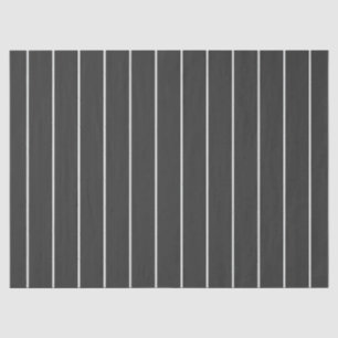Papier Mousseline Motif rayure élégant gris charbon et blanc