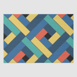 Papier Mousseline Motif rectangulaire (ver7) avec détails personnali