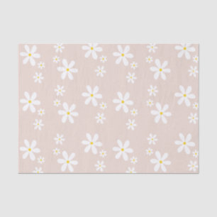 Papier Mousseline Motif répétitif chic rose et blanc pâle