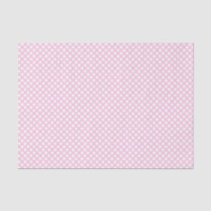 Papier Mousseline Motif rose En vichy